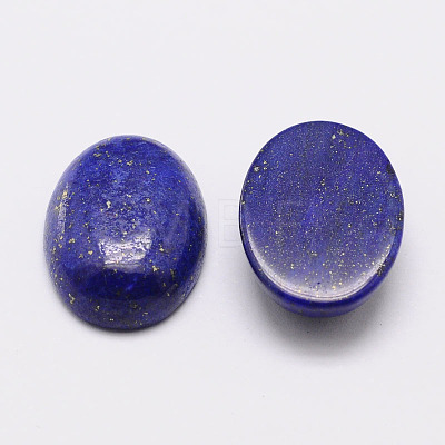 Dyed Oval Natural Lapis Lazuli Cabochons X-G-K020-40x30mm-02-1