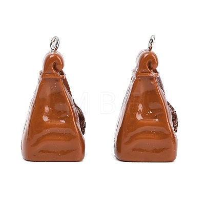 Opaque Resin Pendants RESI-D023-01-1