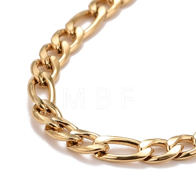 Ion Plating(IP)  304 Stainless Steel Chain Necklaces X-NJEW-A002-06G-1