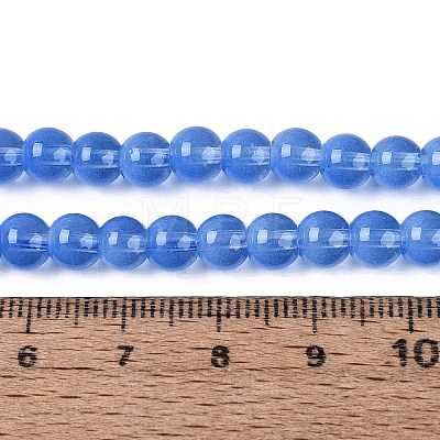 Acrylic Imitation Cat Eye Beads Strands OACR-Q197-01A-04-1