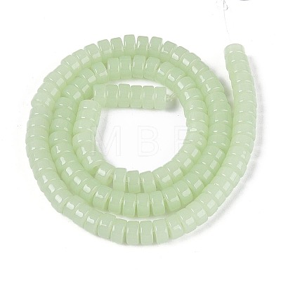Imitation Jade Glass Beads Strands GLAA-N026-3x6mm-J03-1