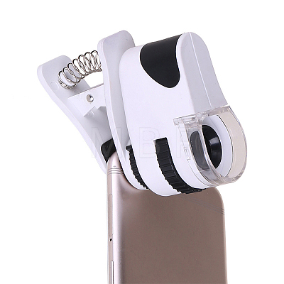 ABS Plastic High Magnification Clear Magnifier Mobile Phone Clip AJEW-L073-12-1