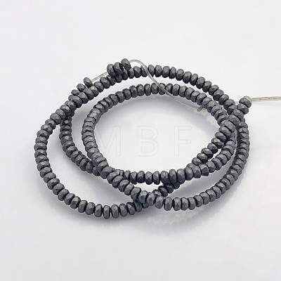 Electroplate Non-magnetic Synthetic Hematite Beads Strands X-G-J208B-09-1
