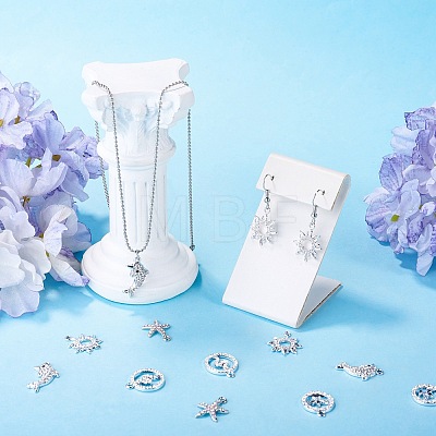 10Pcs 5 Styles Alloy Pendants FIND-TADJ0001-26A-1