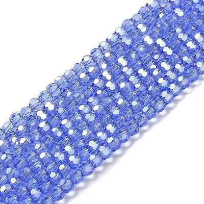 Transparent Glass Beads LS-EGLA-A035-T4mm-B14-1