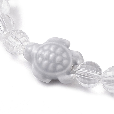 Handmade Porcelain Turtle Stretch Bracelets BJEW-JB10247-05-1