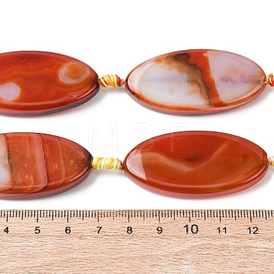 Natural Banded Agate Beads Strands G-P605-F01-01-1