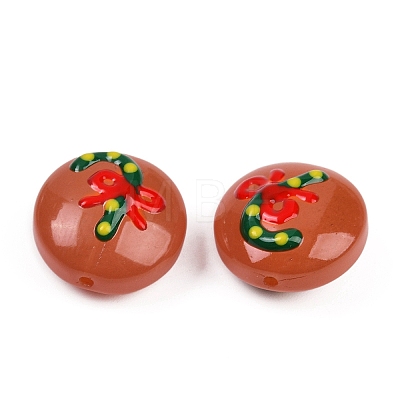 Christmas Handmade Lampwork Enamel Beads X1-LAMP-C020-03E-1