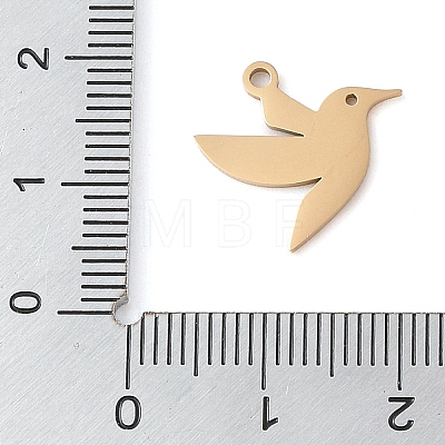 Manual Polishing 201 Stainless Steel Charms STAS-M058-03G-1