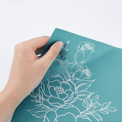 Self-Adhesive Silk Screen Printing Stencil DIY-WH0173-030-1