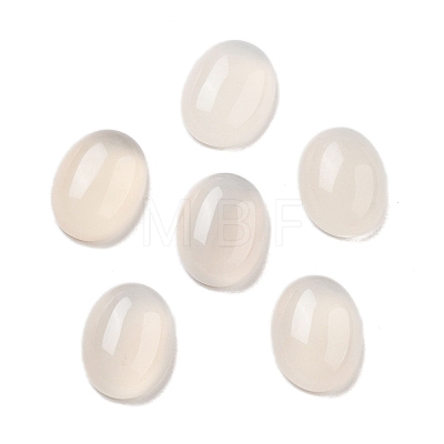 Natural White Agate Cabochons G-G145-01B-21-1