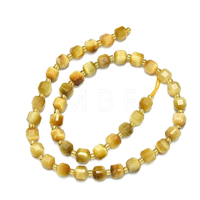 Natural Gold Tiger Eye Beads Strand G-I376-D13-01-1