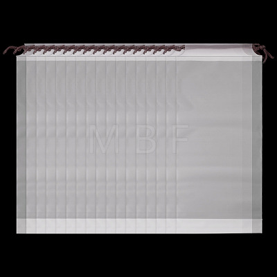Rectangle Plastic Drawstring Pouches ABAG-TAC0013-25-1