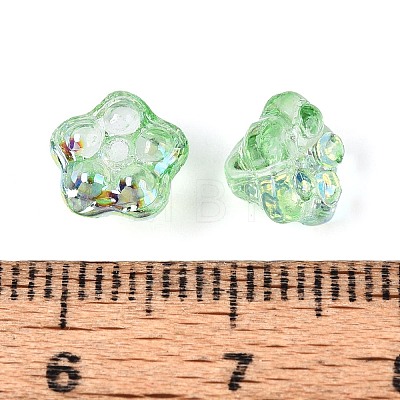 Electroplate Glass Beads Strands EGLA-T021-22F-1
