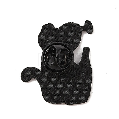 Drunk Cat Shaped Alloy Brooch JEWB-M046-07D-1