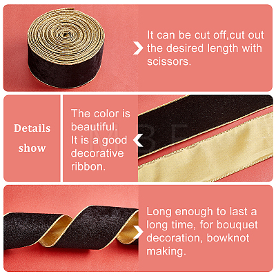 10 Yards Polyester & Cotton Ribbons OCOR-WH0080-74-1