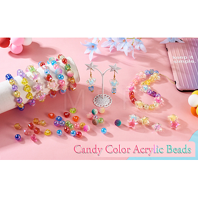 DIY Candy Color Bracelet Making Kit DIY-TA0004-62-1