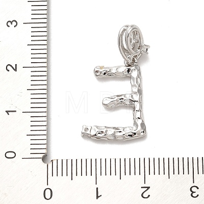 Rack Plating Brass Micro Pave Cubic Zirconia European Dangle Charms KK-L210-015P-E-1