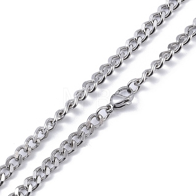 304 Stainless Steel Pendant Necklaces NJEW-C042-10P-1