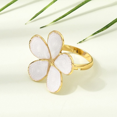 304 Stainless Steel Enamel Cuff Open Rings SA-CBA369F-04G-02-1