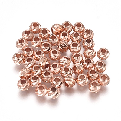 Brass Spacer Beads KK-TAC001-77RG-1