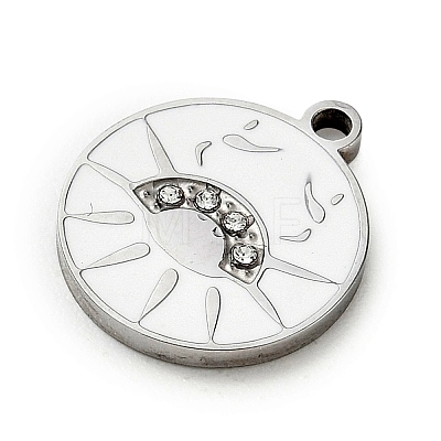 Twelve Constellations 304 Stainless Steel Enamel Pendants SA-CBAAE04-01P-03-1