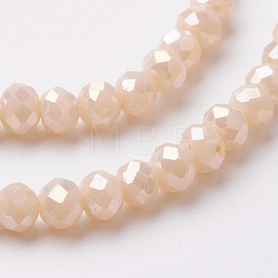 Electroplate Glass Beads Strands EGLA-F124-FR-A02-1