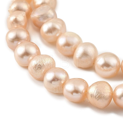 Natural Cultured Freshwater Pearl Beads Strands PEAR-A006-08B-1