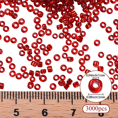 3000Pcs Glass Seed Beads SEED-PA0001-29A-01-1