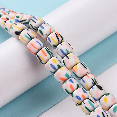 Handmade Polyester Clay Beads Strand CLAY-P001-01A-1