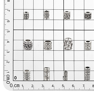   120Pcs 12 Styles Tibetan Style Alloy Beads FIND-PH0018-86-1