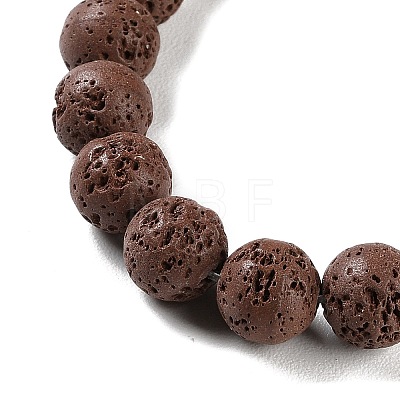 Synthetic Lava Rock Dyed Beads Strands G-H311-08C-02-1