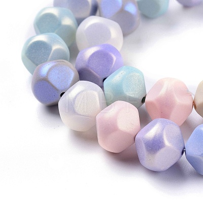 Spray Painted Resin Beads Strands X-RESI-N027-03A-1