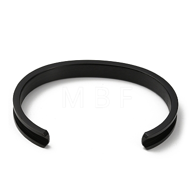 304 Stainless steel Grooved Bangles FIND-WH0147-21EB-1