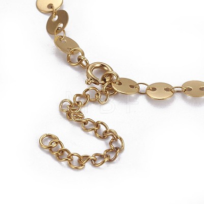 304 Stainless Steel Link Chain Necklaces NJEW-F261-20G-1