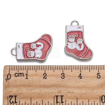 Alloy Enamel Pendants ENAM-P030-4-1