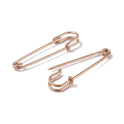 Ion Plating(IP) 304 Stainless Steel Safety Pins Brooch Findings STAS-I673-05RG-1