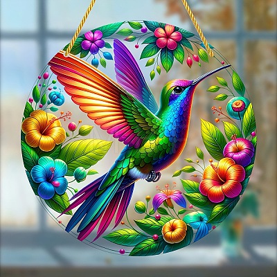 Hummingbird Acrylic Window Hanging Ornaments PW-WG289DC-01-1