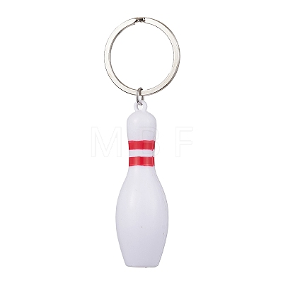 ABS Plastic Sports Ball Theme Pendants Keychains KEYC-JKC00659-04-1