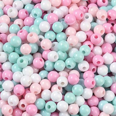 Opaque Acrylic Beads OACR-H118-07B-07-1