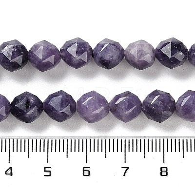 Natural Lepidolite Beads Strands G-NH0021-A07-01-1