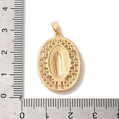 Brass Micro Pave Cubic Zirconia Pendants KK-M294-06G-02-1