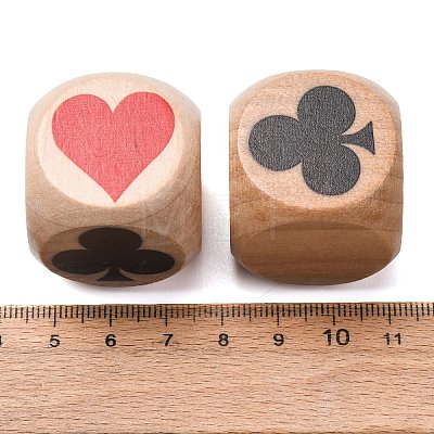 Schima Wood Poker Pattern Dice WD-XCP0001-02-1