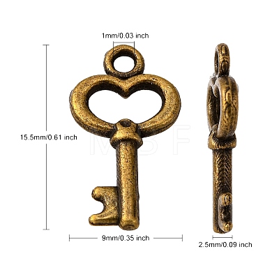 Gifts Ideas for Her Tibetan Style Alloy Charms LS-MLF11975Y-NF-1