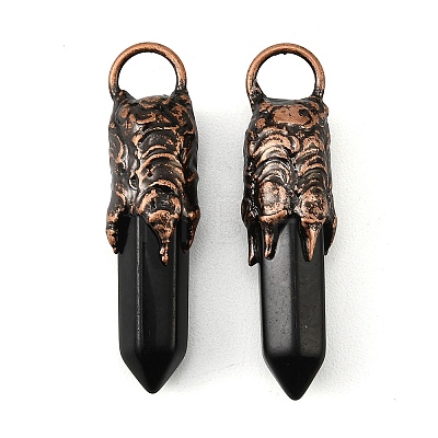 Natural Obsidian Big Pendants G-D102-05R-05-1