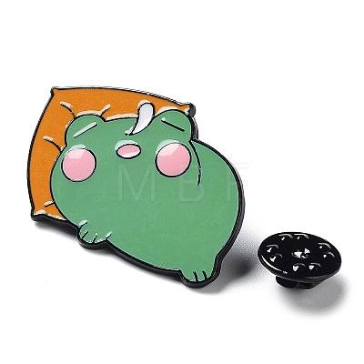 Cartoon Frog Enamel Pin JEWB-E025-02EB-02-1