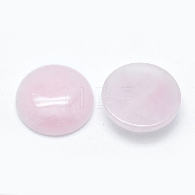 Natural Rose Quartz Cabochons G-E492-A-11-1