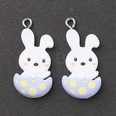 Opaque Resin Pendants LS-X-RESI-F030-19-1