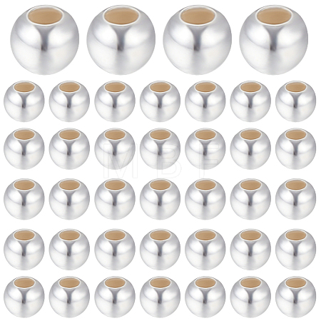 Round 925 Sterling Silver Beads STER-BBC0005-39B-1