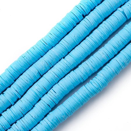 Handmade Polymer Clay Beads Strands CLAY-R089-8mm-Q069-1